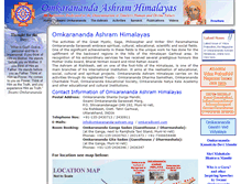 Tablet Screenshot of omkarananda-ashram.org