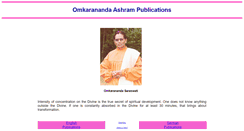 Desktop Screenshot of omkarananda-ashram.net