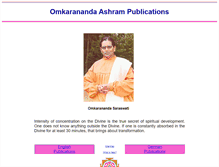 Tablet Screenshot of omkarananda-ashram.net